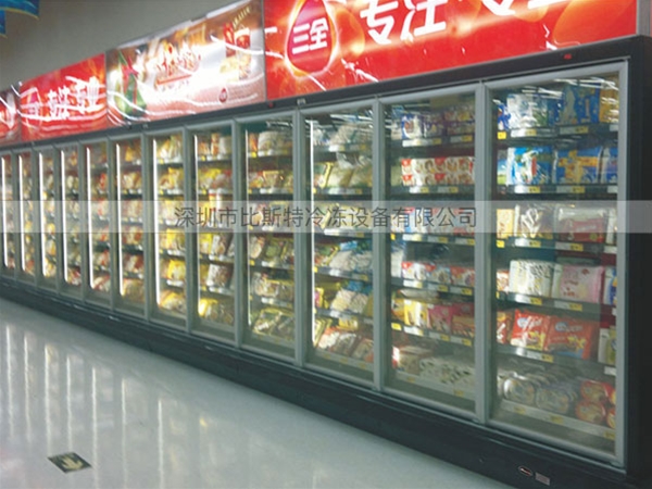 德阳超市冷冻玻璃展示立柜