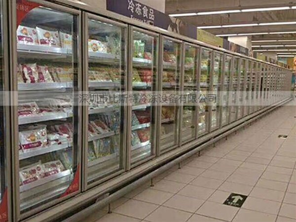 德阳超市冷冻玻璃展示立柜